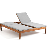 Шезлонг двухместный из эвкалипта Sunset варинант исполнения - 2 | Loft Concept в Ижевске