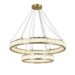 Люстра с 2-мя кольцами из натурального камня с регулируемыми плафонами Durability of Stone варинант исполнения - 1 | Loft Concept в Ижевске