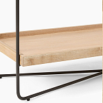 Консоль деревянной столешницей и полкой Wooden Table Top and Shelf варинант исполнения - 3 | Loft Concept в Ижевске