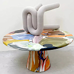 Дизайнерский журнальный стол с цветным орнаментом Unyly варинант исполнения - 1 | Loft Concept в Ижевске