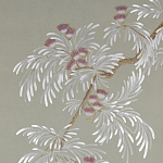 Обои ручная роспись Silk Tree Special Colourway on grey painted Xuan paper варинант исполнения - 1 | Loft Concept в Ижевске