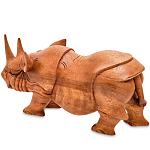 Статуэтка деревянная в виде носорога Rhino Horn варинант исполнения - 2 | Loft Concept в Ижевске