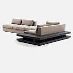 Современный модульный диван Zartаrn с приставным деревянным столиком варинант исполнения - 2 | Loft Concept в Ижевске