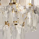 Люстра многоярусная с овальными прозрачными подвесками 28 см Harmonica варинант исполнения - 8 | Loft Concept в Ижевске