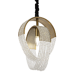 Подвесной светильник с хрустальными подвесками Godard Crystal Ring Hanging Lamp варинант исполнения - 1 | Loft Concept в Ижевске