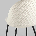 Мягкий стул в бежевом велюре Miruna Chair варинант исполнения - 6 | Loft Concept в Ижевске