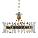 Люстра круглая с прозрачными элементами в форме полумесяца Crescent варинант исполнения - 2 | Loft Concept в Ижевске