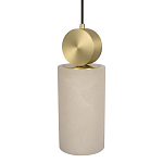 Подвесной светильник с цилиндрическим мраморным плафоном Marble square варинант исполнения - 3 | Loft Concept в Ижевске