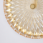 Подвесной светильник с плафоном из рельефного стекла Peony Glass Bronze  варинант исполнения - 6 | Loft Concept в Ижевске