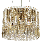 Круглая люстра с металлическими и хрустальными подвесками Bonnay Crystal Chandelier варинант исполнения - 1 | Loft Concept в Ижевске