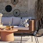 Трехместный садовый диван из плетеного пластика Matteo варинант исполнения - 5 | Loft Concept в Ижевске