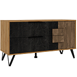 ТВ-тумба с  2-мя ящиками и закрытыми полками Stone Effect варинант исполнения - 2 | Loft Concept в Ижевске