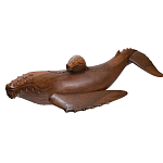 Статуэтка деревянная в виде двух китов Mammals варинант исполнения - 2 | Loft Concept в Ижевске