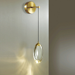 Бра с плафоном в форме капли Crystal Transparent Drop варинант исполнения - 2 | Loft Concept в Ижевске