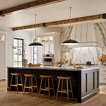 Подвесной светильник с широким куполообразным плафоном Kichler варинант исполнения - 7 | Loft Concept в Ижевске