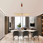 Люстра в виде распахнутых крыльев из тонких металлических планок Flight of Freedom варинант исполнения - 6 | Loft Concept в Ижевске