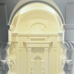 Встраиваемый в стену гипсовый светильник под покраску с колоннами и арками в античном стиле Antiquity Athena варинант исполнения - 11 | Loft Concept в Ижевске