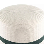 Пуф с плетеной светло-бежевой обивкой Serene Holidays варинант исполнения - 2 | Loft Concept в Ижевске