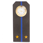 Часы погон подарочные настольные Авиация ВМФ из натурального камня Змеевик Military Clock варинант исполнения - 1 | Loft Concept в Ижевске