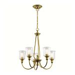 Люстра с прозрачными плафонами из пузырчатого стекла Kichler варинант исполнения - 10 | Loft Concept в Ижевске