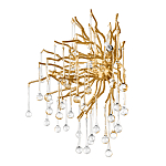 Бра с лучеобразным основанием и подвесками из прозрачного стекла в виде длинных капель Droplet Chandelier варинант исполнения - 5 | Loft Concept в Ижевске