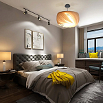 Подвесной светильник с белыми изящными декоративными лепестками Volumetric Petal Lamp варинант исполнения - 6 | Loft Concept в Ижевске