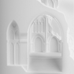 Встраиваемый в стену гипсовый светильник под покраску с эффектом разрушенной стены Antiquity Athena варинант исполнения - 8 | Loft Concept в Ижевске