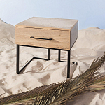 Тумба прикроватная с ящиком в стиле лофт Urban Style Space 2 варинант исполнения - 6 | Loft Concept в Ижевске