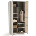 Шкаф с двумя дверцами из плетеного ротанга Tomio Wicker Furniture варинант исполнения - 4 | Loft Concept в Ижевске