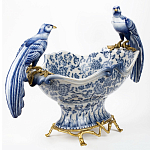 Фарфоровая чаша с птицами Blue and White варинант исполнения - 2 | Loft Concept в Ижевске