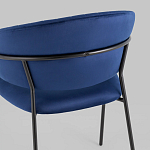 Стул в велюре синего цвета Horizon варинант исполнения - 6 | Loft Concept в Ижевске