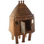 Декоративная винтажная печка из глины с инкрустацией Rarity варинант исполнения - 1 | Loft Concept в Ижевске