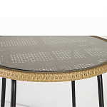 Барный столик с круглой плетеной столешницей Wicker Table Top варинант исполнения - 5 | Loft Concept в Ижевске