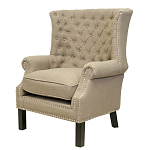 Кресло Charlie Armchair brown flax варинант исполнения - 3 | Loft Concept в Ижевске