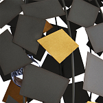 Люстра в форме сферы с декором из металлических квадратов Path to the Stars варинант исполнения - 1 | Loft Concept в Ижевске