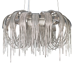 Люстра подвесная круглая с изогнутыми металлическими дугами и ниспадающими цепочками 65 см Atlantis Chain варинант исполнения - 15 | Loft Concept в Ижевске