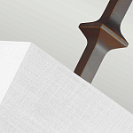 Бра с прямоугольным тканевым абажуром белого цвета Feiss варинант исполнения - 7 | Loft Concept в Ижевске