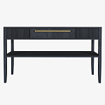 Дизайнерская Консоль с полкой и ящиком Primo Черный дуб варинант исполнения - 7 | Loft Concept в Ижевске