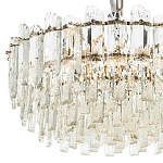 Круглая многоярусная люстра с хрустальным декором Cascade Waterfall Crystal Chandelier 12 варинант исполнения - 3 | Loft Concept в Ижевске