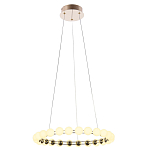 Люстра светодиодная кольцевая с круглыми плафонами белого цвета PEARLS Suspension 48 варинант исполнения - 4 | Loft Concept в Ижевске