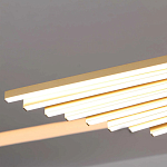 Люстра в виде распахнутых крыльев из тонких металлических планок Flight of Freedom варинант исполнения - 7 | Loft Concept в Ижевске