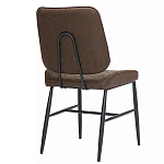 Стул с темно-коричневой обивкой из экокожи Benderson варинант исполнения - 3 | Loft Concept в Ижевске