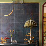 Обои ручная роспись Tsukimi Original colourway on gilded silk with antiquing варинант исполнения - 2 | Loft Concept в Ижевске