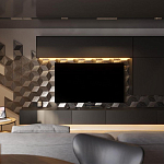 Гипсовая 3D панель с принтографией PM-107 варинант исполнения - 1 | Loft Concept в Ижевске