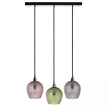 Подвесной светильник каскадный с 3-мя рельефными плафонами Cascade with Relief Lampshades варинант исполнения - 1 | Loft Concept в Ижевске