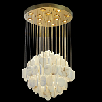 Люстра с овальными подвесками из натурального камня Spatial Composition варинант исполнения - 6 | Loft Concept в Ижевске
