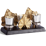 Подсвечник Cozy Light с декором кленовыми листьями варинант исполнения - 1 | Loft Concept в Ижевске