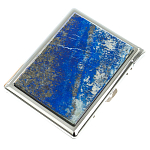 Портсигар с газовой зажигалкой из натурального камня Лазурит Stone Cigarettes Cases варинант исполнения - 1 | Loft Concept в Ижевске