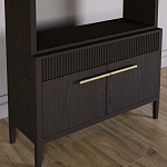 Стеллаж Primo с ящиками Темный орех варинант исполнения - 3 | Loft Concept в Ижевске