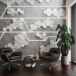 Гипсовая 3D Панель M-47 варинант исполнения - 2 | Loft Concept в Ижевске